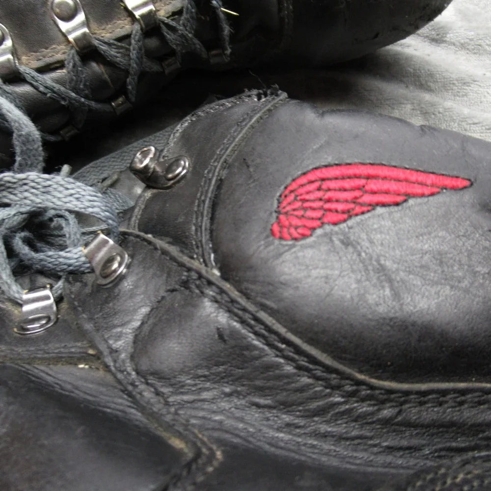 Red Wing Work Boots Mens‎ 10 D Black 971 Leather Waterproof Steel Toe Lace-Up